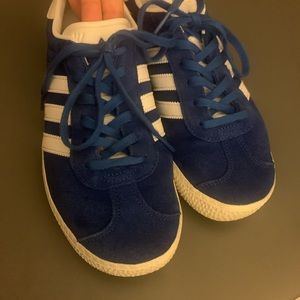 Blue gazelle adidas sneakers